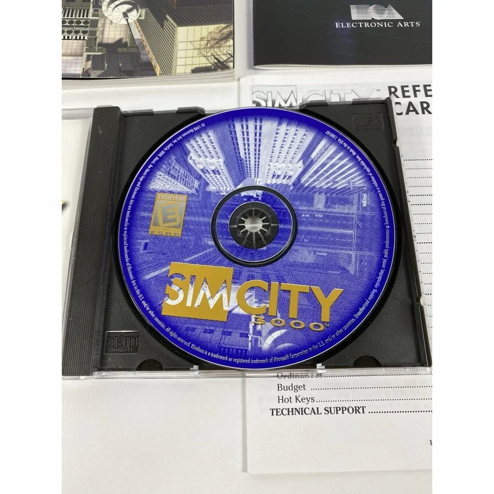 SimCity 3000 (PC, 1998) Big Box CIB